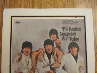 The Beatles 3rd State mono Butcher Cover 3 in vg,  matted cond USA 1966 2