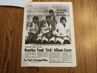 The Beatles 3rd State mono Butcher Cover 3 in vg,  matted cond USA 1966 9