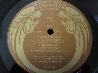Jesus Christ Superstar Record Double LP Vinyl Album With Book Decca Records 5