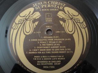 Jesus Christ Superstar Record Double LP Vinyl Album With Book Decca Records 6