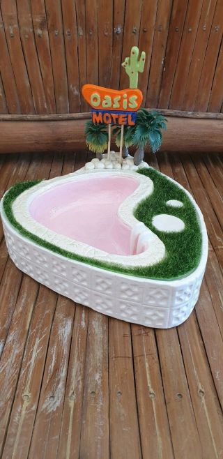 Palm Springs Pool Cocktail Bowl,  Oasis Motel - Black Lagoon Designs 4