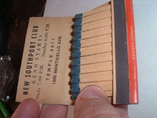 2 Vintage 3 Inch Casino Orleans Matchbooks 1940s O ' Dwyer ' s & Southport Club 5