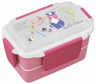 Osk Pwd - 600 Sailor Moon 4 - Point Locking Lunch Bento Box 600ml Made In Japan