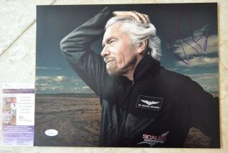 Richard Branson Signed 11x14 Photo W/ Jsa L51439,  Proof