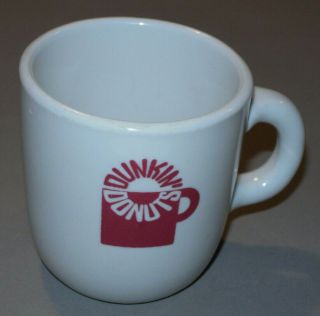 VINTAGE 1976 DUNKIN ' DONUTS COFFEE MUG/CUP MAYER CHINA 6 OZ MADE IN USA LOGO 3