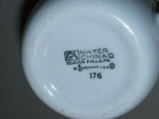 VINTAGE 1976 DUNKIN ' DONUTS COFFEE MUG/CUP MAYER CHINA 6 OZ MADE IN USA LOGO 5