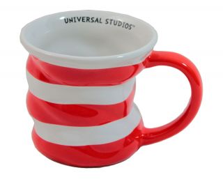Universal Studios Cat In The Hat Striped Coffee Mug
