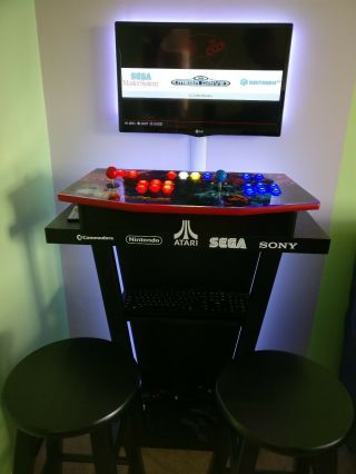 Arcade Control Panel with Custom Graphics and Zippy Control Kit,  Cam Lock Kit 4