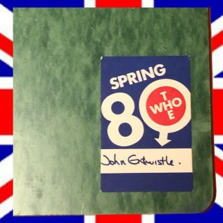 The Who 1980 Spring Tour John Entwistle‘s Personal Itinerary With Stamped