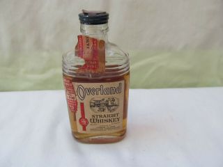 1934 Empty Overland Straight Whiskey Miniature Bottle / Shape / Whisky