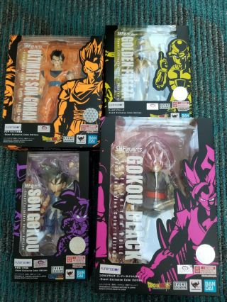 Sdcc 2019 Tamashii Nations Dragon Ball Z Exclusive Set Of 4 - In Hand