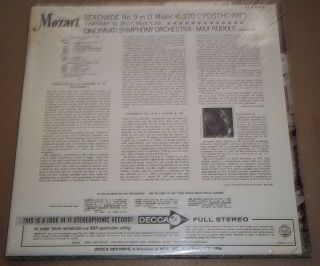 Max Rudolf MOZART Posthorn Serenade,  Symphony No.  28 Decca Gold DL 710129 2