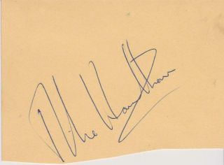 MIKE HAWTHORN - d@29 in 1959 FORMULA ONE Great authentic signed album page & pic 2