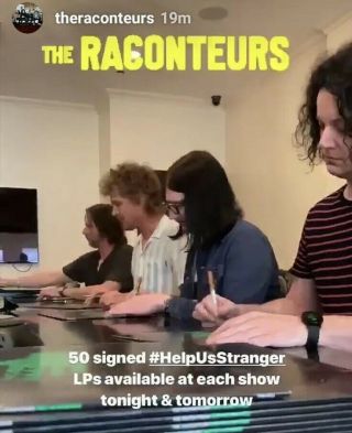 The Raconteurs Signed Help Us Stranger Vinyl Record LP Jack White Third Man 6