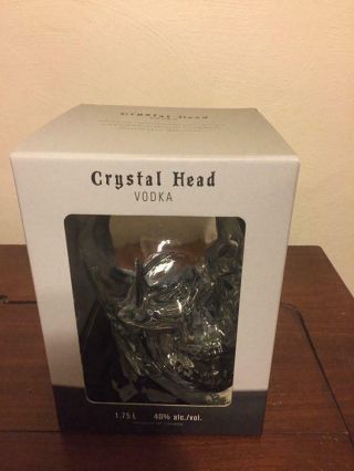 Crystal Head Vodka Skull 1.  75l Empty With Cap And Box