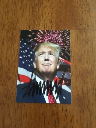 Potus Donald Trump Autographed Signed Aceo Limited Edition Trading Card W/coa