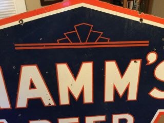 Large Hamm’s Beer Double Sided Porcelain Sign 4