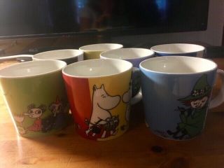 Set Of 7 Moomins Mugs