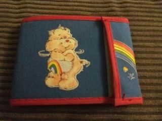 Vintage 1982 Care Bears Velcro Wallet -