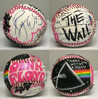 Roger Waters Pink Floyd 1/1 Signed Fazzino Pop Art Baseball Autographed Psa/dna