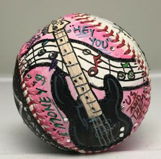 Roger Waters PINK FLOYD 1/1 Signed Fazzino Pop Art Baseball Autographed PSA/DNA 3
