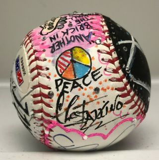 Roger Waters PINK FLOYD 1/1 Signed Fazzino Pop Art Baseball Autographed PSA/DNA 4