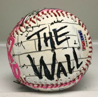 Roger Waters PINK FLOYD 1/1 Signed Fazzino Pop Art Baseball Autographed PSA/DNA 7