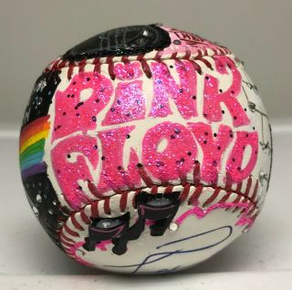 Roger Waters PINK FLOYD 1/1 Signed Fazzino Pop Art Baseball Autographed PSA/DNA 8