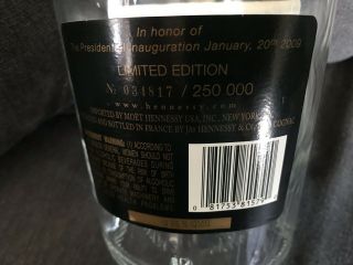 Hennessy Commemorative Limited Edition Bottle For Presidential Inauguration 44 4