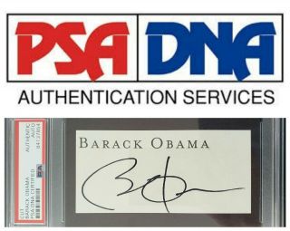 Barack Obama Signed Autograph Psa/dna Authentic