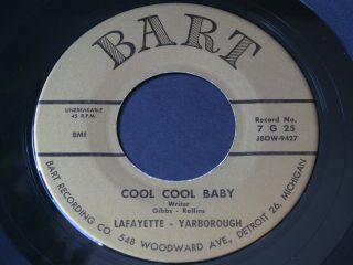 Lafayette - Yarborough Cool Cool Baby / Livin 