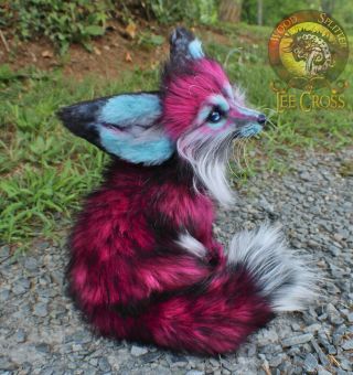Lee Cross Poseable One of a Kind LARGE Life Sized Fantasy Fox 4
