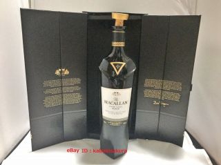 Macallan 1824 Rare Cask Black Highland Malt Scotch Whisky Pentagon Empty Bottle