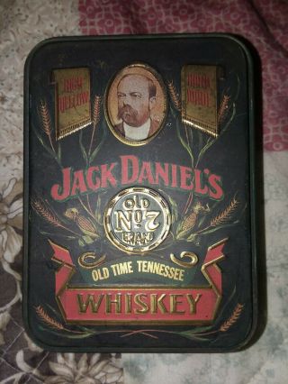 Vintage Jack Daniels Whiskey Tin Box W/ Bottles By Hudson Scott & Sons