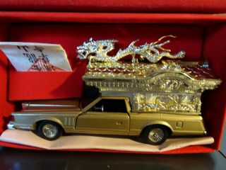 Yonezawa (Diapet) Toys Lincoln Continental HEARSE Custom Special P - 68 JAPAN 2