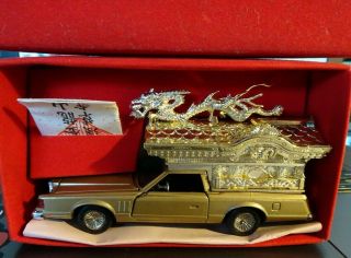 Yonezawa (Diapet) Toys Lincoln Continental HEARSE Custom Special P - 68 JAPAN 3