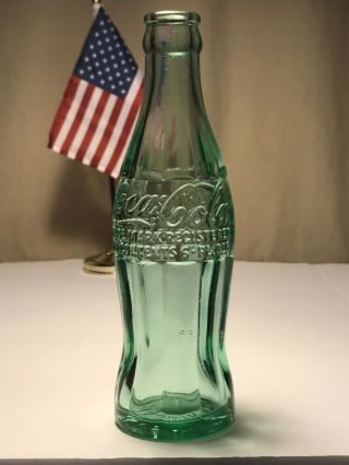 PAT ' D DEC.  25,  1923 Coca - Cola Hobbleskirt Coke Bottle - WASHINGTON IND Indiana 3
