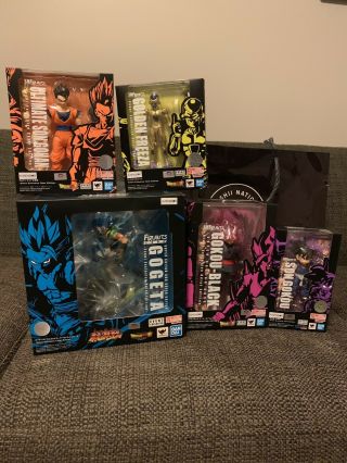 Tamashii Nations S.  H.  Figuarts Dragon Ball Z Sdcc 2019 Exclusive Set Of5 In Hand