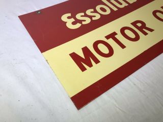 Essolube Motor Oil Porcelain Gas & Oil Sign Double Sided 6