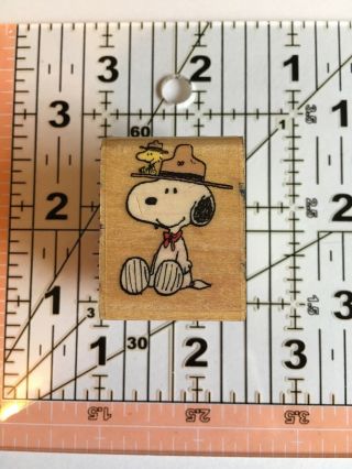 Snoopy Beagle Scout Rubber Stamp A434 - B