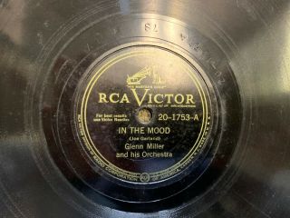 Glenn Miller In The Mood 78 Rpm Record Vg,  Rca Victor
