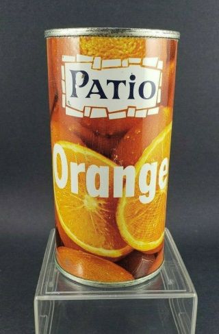 Patio Orange Soda Can Pepsi Cola Canada Company Montreal Canada10oz.  Flat Top