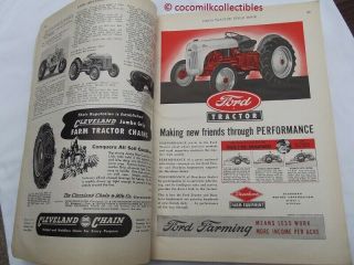 1948 1949 The Tractor Field Book Power Farm Equipment Spec ' s Farm Ad ' s Repair 2