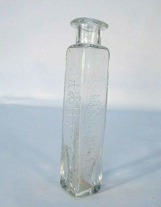 Pontiled Very Early Flint Glass Vegetable Cough Syrup Medicine Bottle