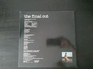 Pink Floyd,  The Final Cut,  Vinyl Album 2