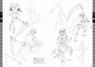ya08429 How to Draw Manga Fighting Pose Fantasy Weapon Anime Dessin Sketch Book 7