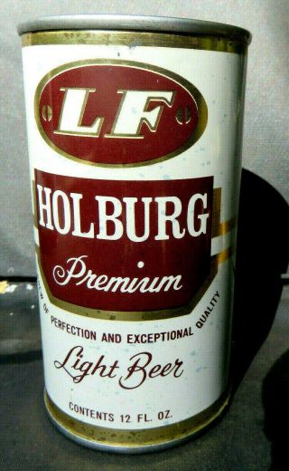 Lf Holburg Premium Beer Flat Top Can Hofbrau Brewing Co.  Allentown Pa B/o
