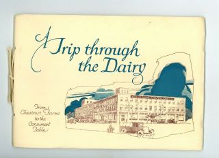 Rare C1930 Chestnut Farms Dairy Picture Booklet Showing Dairy Washington,  Dc