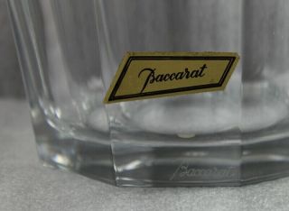 Baccarat Crystal Maxim Champagne Bucket w/Gilt Bronze Handles 7