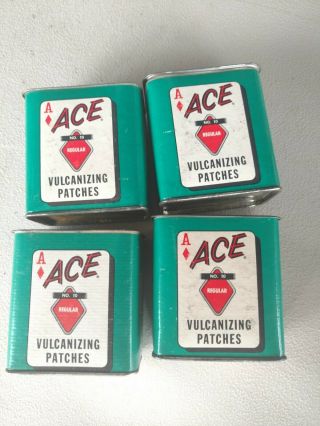 4 Vintage Ace Vulcanizing Patch Kits